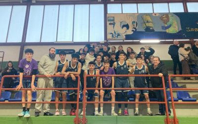 Despedida de nuestro equipo de baloncesto de la Copa Colegial