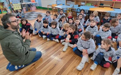 Clase de Historia en Educación Infantil de 5 años