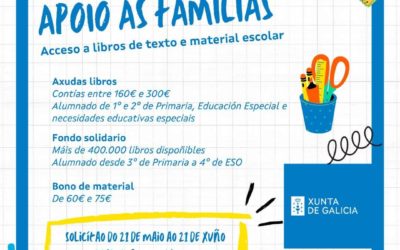 Solicitude de axudas de libros e material escolar do Curso 24/25