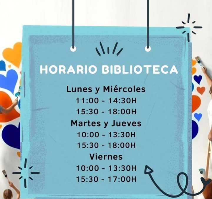 Horario de la biblioteca del Centro para el curso 2024/2025