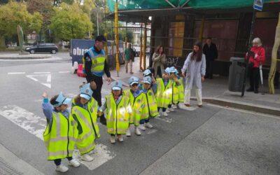 Educación Vial por parte de la Policía Local de A Coruña en 3 años de Infantil