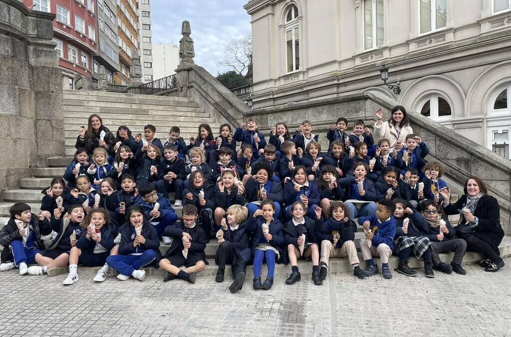 Remate do proxecto do «Outono» en 1º de Primaria comendo castañas