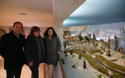Visita da Delegada de Educación ao Belén do noso Centro