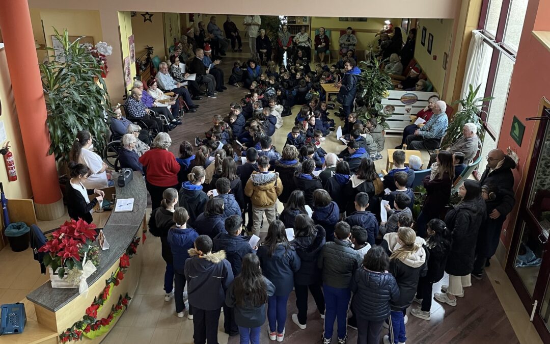 Visita á residencia e a guardería