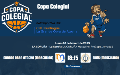 Estrea na Copa Colexial dos GOA Warriors o vindeiro luns 10 de febreiro ás 18:15h na polideportiva do noso Centro