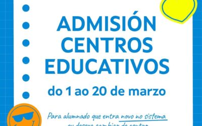 Abierto el plazo para NUEVAS ADMISIONES en nuestro Centro – Límite 20 de marzo