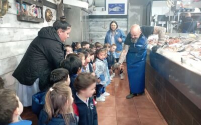 Visita a la pescadería de nuestro barrio de los alumnos y alumnas de 3 años de Infantil
