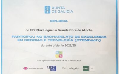 Entrega de Diplomas STEMbach a los alumnos del bienio 2023/25