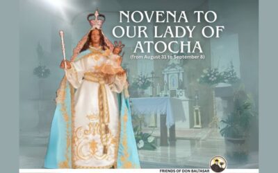 Invitación para seguir con nosotras la Celebración de la Novena de la Virgen de Atocha (La Morenita)