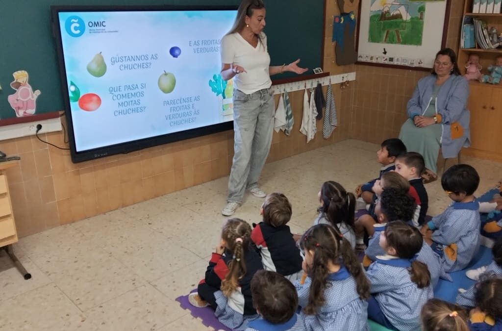 Visita de mamá especialista en el Taller OMIC a los alumnos de 4 años