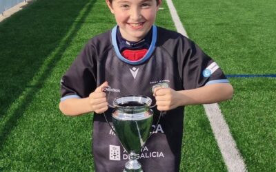 Juan Penas de 6º de Primaria campeón gallego de la la liga M14 de Rugby