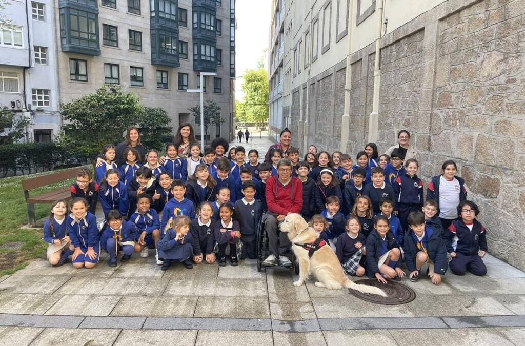 Charla de la Asociación de Persoas con Lesión Medular e Outras Discapacidades Físicas al alumnado de 2º de Primaria