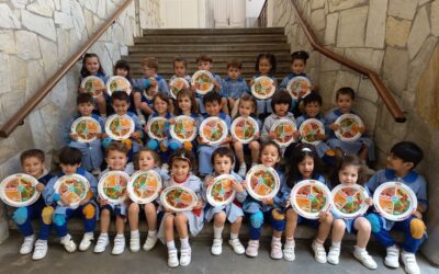 Día especial para los peques de 3º años: ¡regalo del proyecto «Alimentes» y visita de «Pepito» el corderito de nuestro capellán!