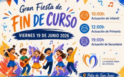 Invitación a la Gran Fiesta de Fin de Curso 2026 en La Grande Obra de Atocha