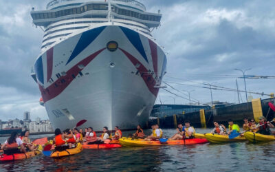 Actividade deportiva de kaiak en 1º de Bacharelato como saída de fin de curso