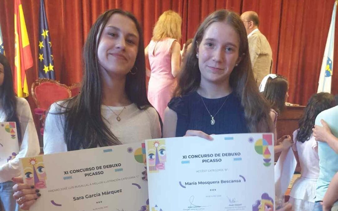Alumnas de 3º da ESO Premiadas no Concurso de Debuxo Picasso Coruñés