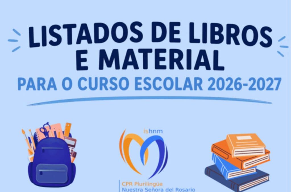 Libros de texto e material escolar para o curso 2026-2027