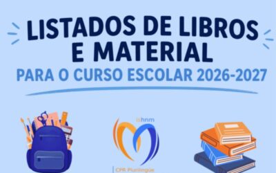 Libros de texto e material escolar para o curso 2026-2027