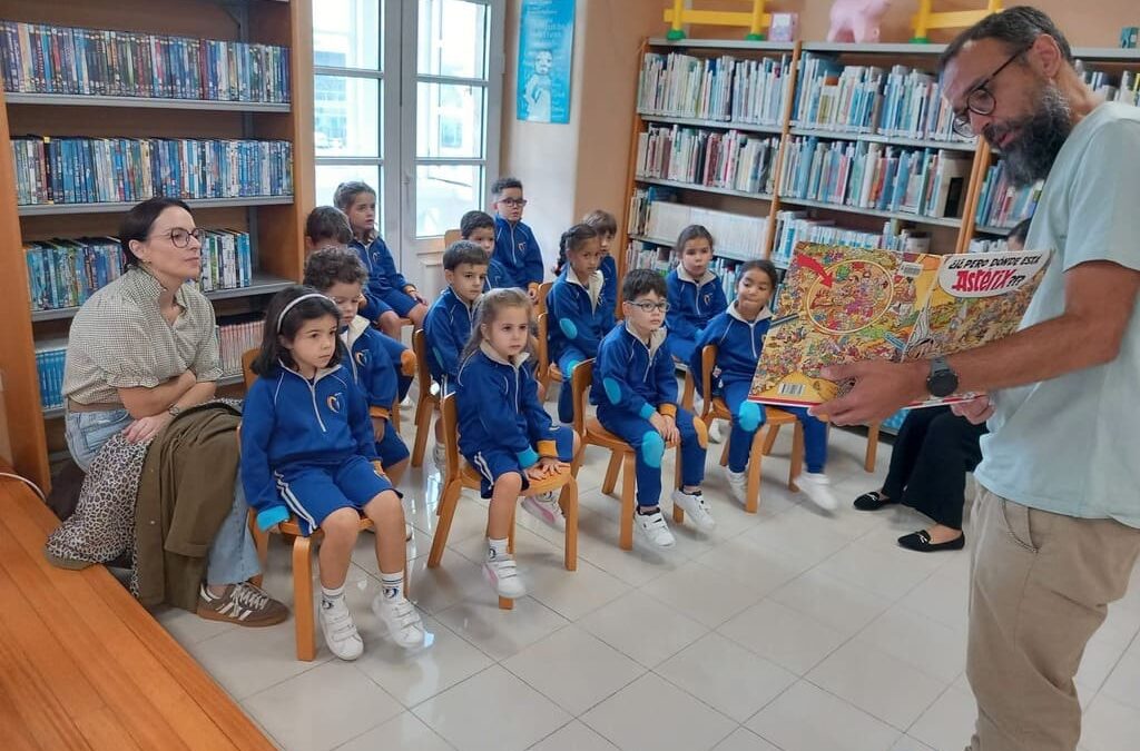 Visita de los peques de 5 años a la Biblioteca de la Diputación