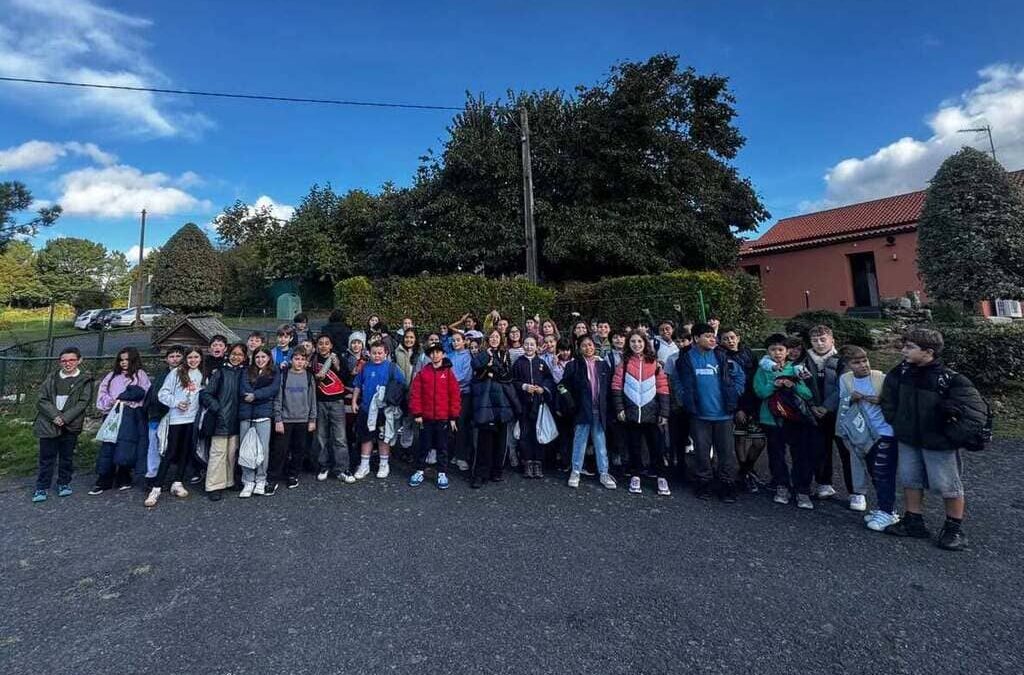 Actividades tradicionais na Casa do Queixo do alumnado de 5º de Primaria