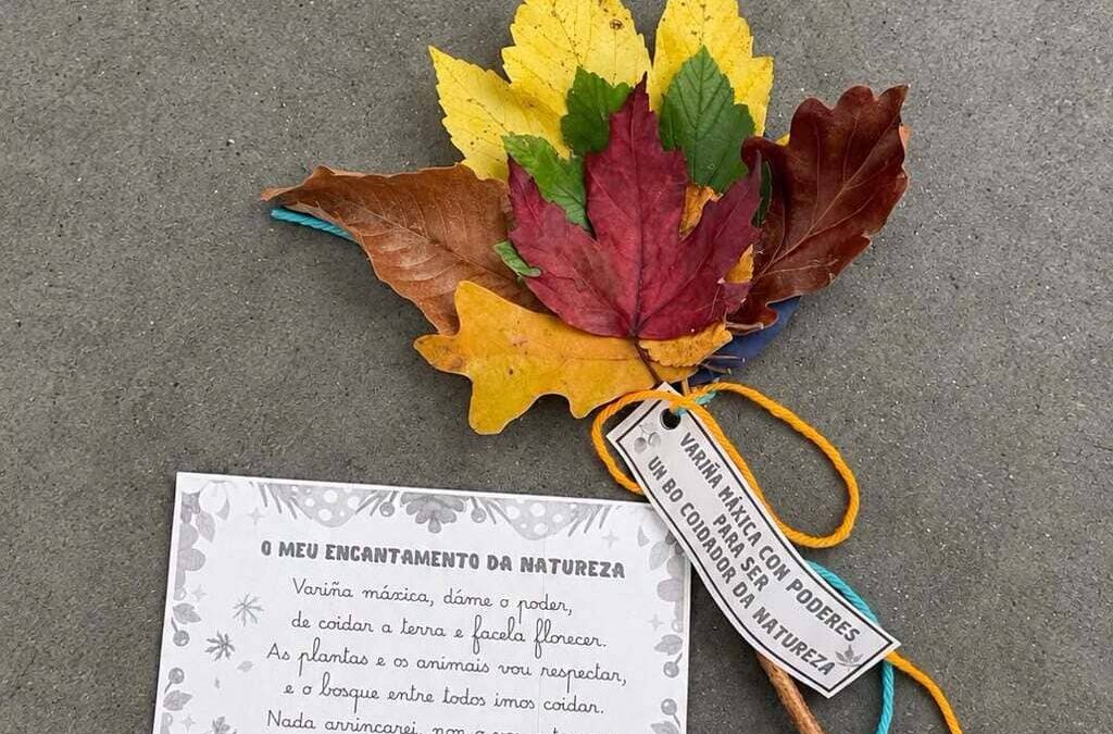 Celebración do Magosto en Iñás das nenas e nenos de Primeiro Ciclo de Educación Primaria